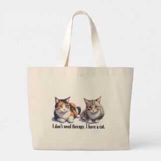 Canvas tas met Funny Cat Theme ontwerp