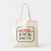Canvas tas met Funny Quote Funny Gezegde (Achterkant)