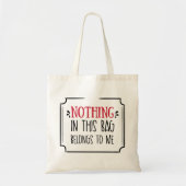 Canvas tas met Funny Quote Funny Gezegde (Voorkant)