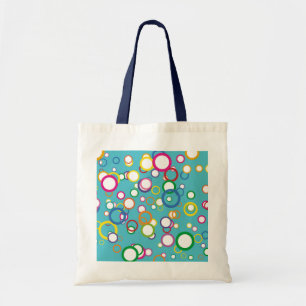 Canvas tas met gekleurde cirkels