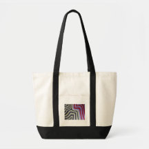 Canvas tas met gekleurde golven
