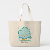 Canvas tas met het afbeelding van een kleine regen (Achterkant)