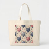 Canvas tas met hortensia ontwerp (Voorkant)