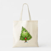 Canvas tas met kerstbomen (Achterkant)