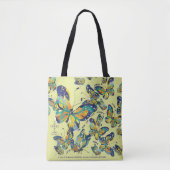 Canvas tas met Mariposas Design en liefde (Voorkant)