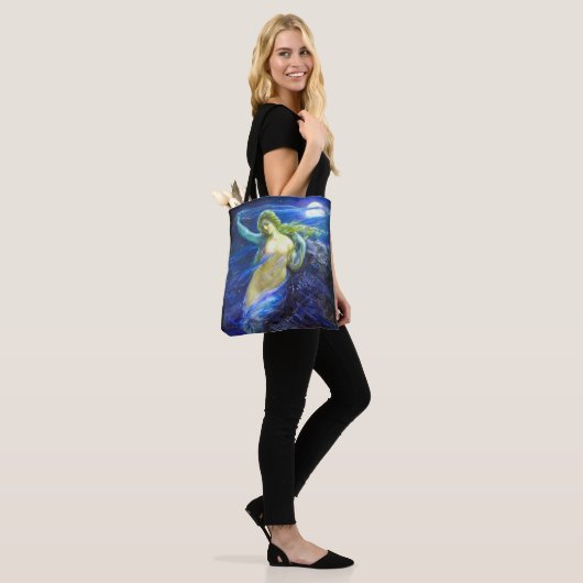 Canvas tas met  olieverf (Op model)