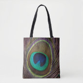 Canvas tas met pauwenveer (Voorkant)