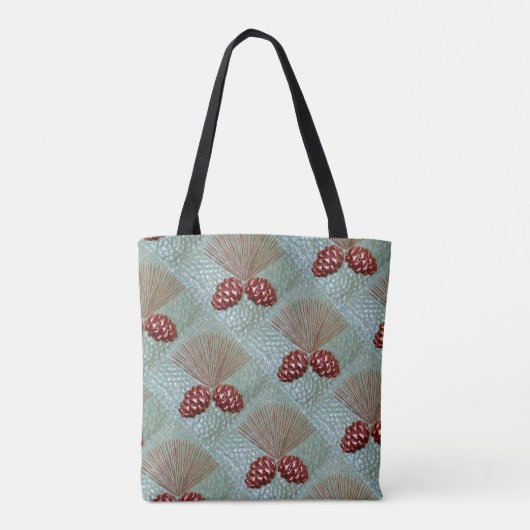 Canvas tas met Ponderosa dennenappelprint (Achterkant)