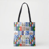 Canvas tas met Portugese vlag en Azorenvlag (Voorkant)