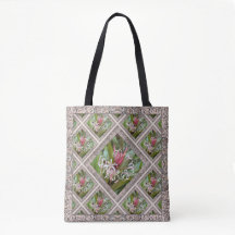 Canvas tas met prachtige Roze Spider Lillies