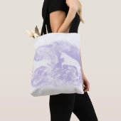 Canvas tas met springpaarden (Dichtbij)