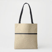 Canvas tas met zwarte streep voor dames (Voorkant)