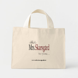 canvas tas "mevrouw Skarsgard"