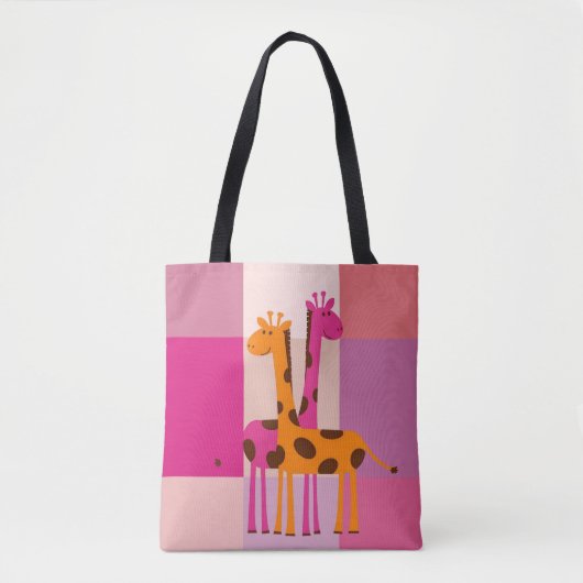 Canvas tas Moederdag Giraffe (Voorkant)
