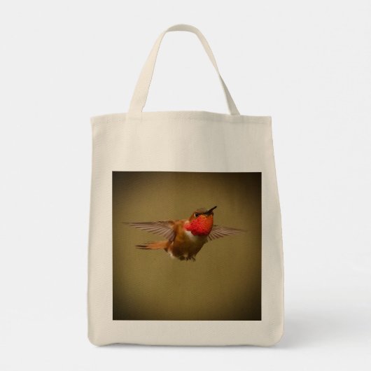 Canvas tas - mooie kolibrie (Achterkant)