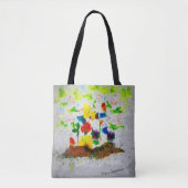 canvas tas "Natuur Fantasy Trees" (Voorkant)