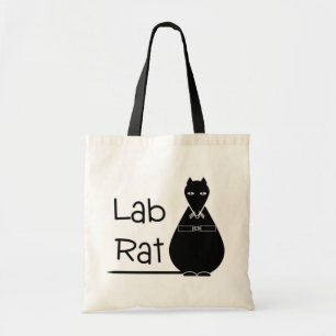 Canvas tas of boekzak met lab Rat