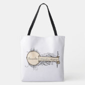 Canvas tas Old Fashion Shopping  (Achterkant)