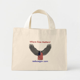 canvas tas op wit, waar de Grootte telt!,