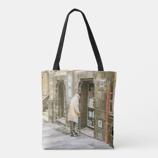 Canvas tas - "Oude boeken" (Achterkant)