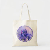 Canvas tas Paarse Oceaan Mermaid (Voorkant)