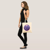 Canvas tas Paarse Oceaan Mermaid (Voorkant (model))