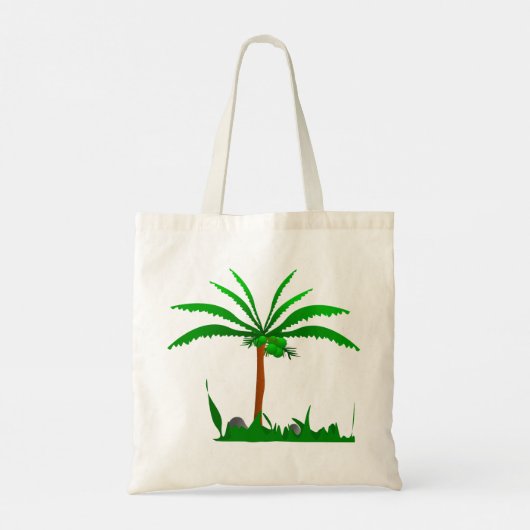Canvas tas palmboom (Achterkant)