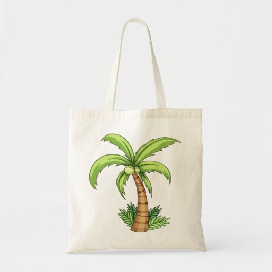 Canvas tas palmboom (Voorkant)