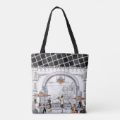 Canvas tas Paris France Coffee (Achterkant)