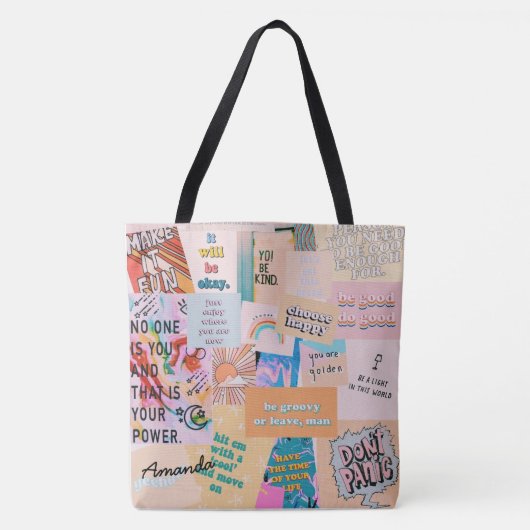 Canvas tas patchworkstijl (Voorkant)