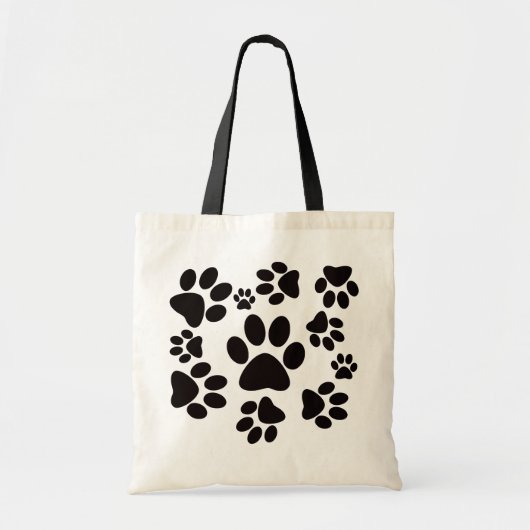 Canvas tas Paw Print (Voorkant)
