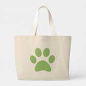 Canvas tas Paw Print (Achterkant)