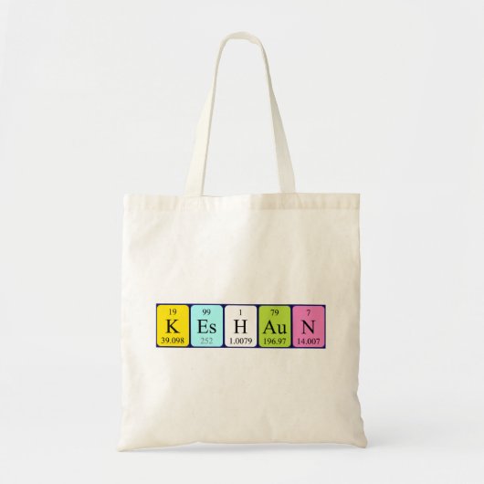 Canvas tas periodieke handelsnaam Keshaun (Voorkant)