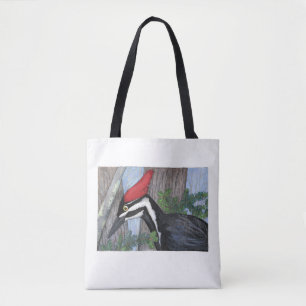 canvas tas "Pileated Woodpecker"