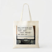 canvas tas "Plot Twist" (Voorkant)