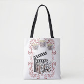 canvas tas popcorn (Voorkant)