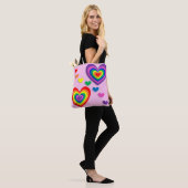 Canvas tas regenboogharten (Op model)