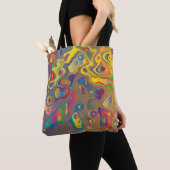 Canvas tas regenboogprisma (Dichtbij)