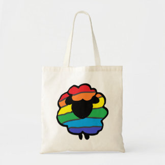 Canvas tas regenboogschaap