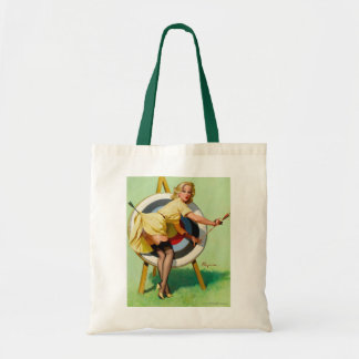 canvas tas  rockabilly bombshell