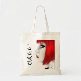 canvas tas/rood tote bag