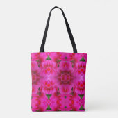 Canvas tas Roze Geranium (Achterkant)