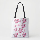 canvas tas roze varkens (Voorkant)