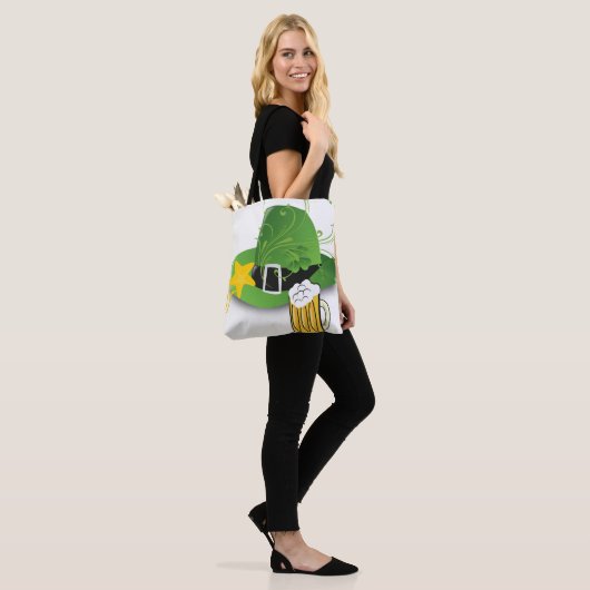 Canvas tas Saint Patrick's Day Beer (Op model)
