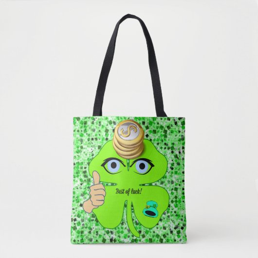 Canvas tas Saint Patrick's Day Clover (Voorkant)