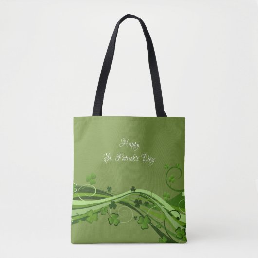 Canvas tas Saint Patrick's Day Floral (Voorkant)