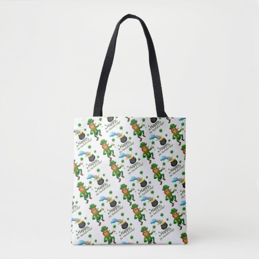 Canvas tas Saint Patrick's Day Leprechaun (Voorkant)