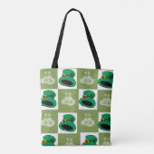 Canvas tas Saint Patrick's Day Petten Harten (Achterkant)