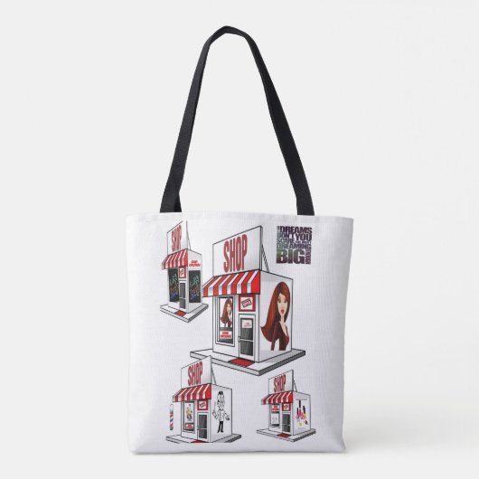 canvas tas salon nagelspa (Achterkant)