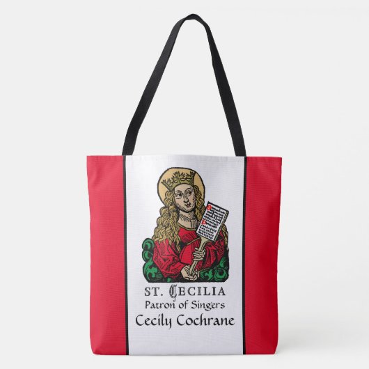Canvas tas St. Cecilia met Hymn Board (Neurenberg) (Voorkant)